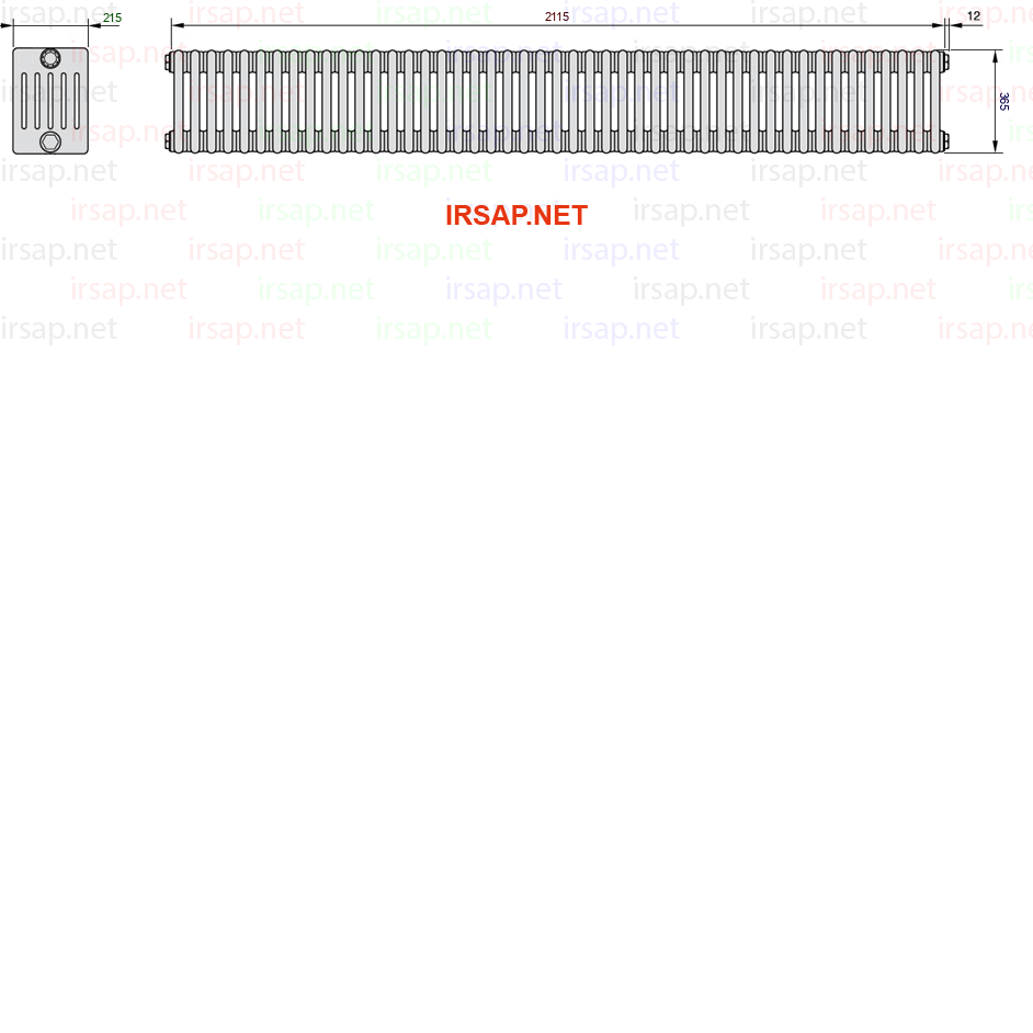 Радиатор IRSAP Tesi 60365/47 T23 CL 01
